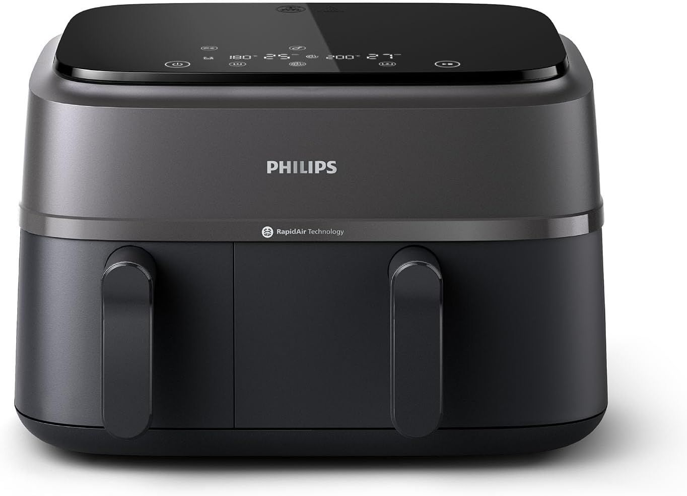 Philips NA350/00 friteuse Dual Basket Airfryer série 3000, 9 litres, 2 tiroirs, Tech­no­lo­gie Rapid Air