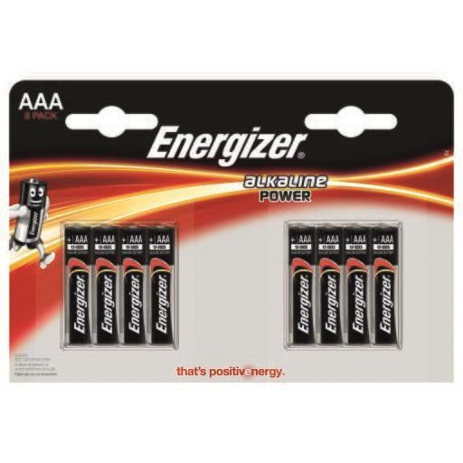 Piles Alcaline Lr03 aaa 1 5v Power Energizer Le Lot De 8 Piles - vue 2