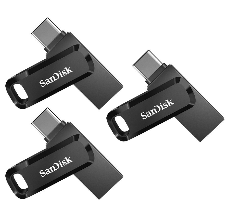 3PCS SanDisk USB Clé USB Ultra Dual Drive Go Type C SDDDC3 032G G46 paquet de trois
