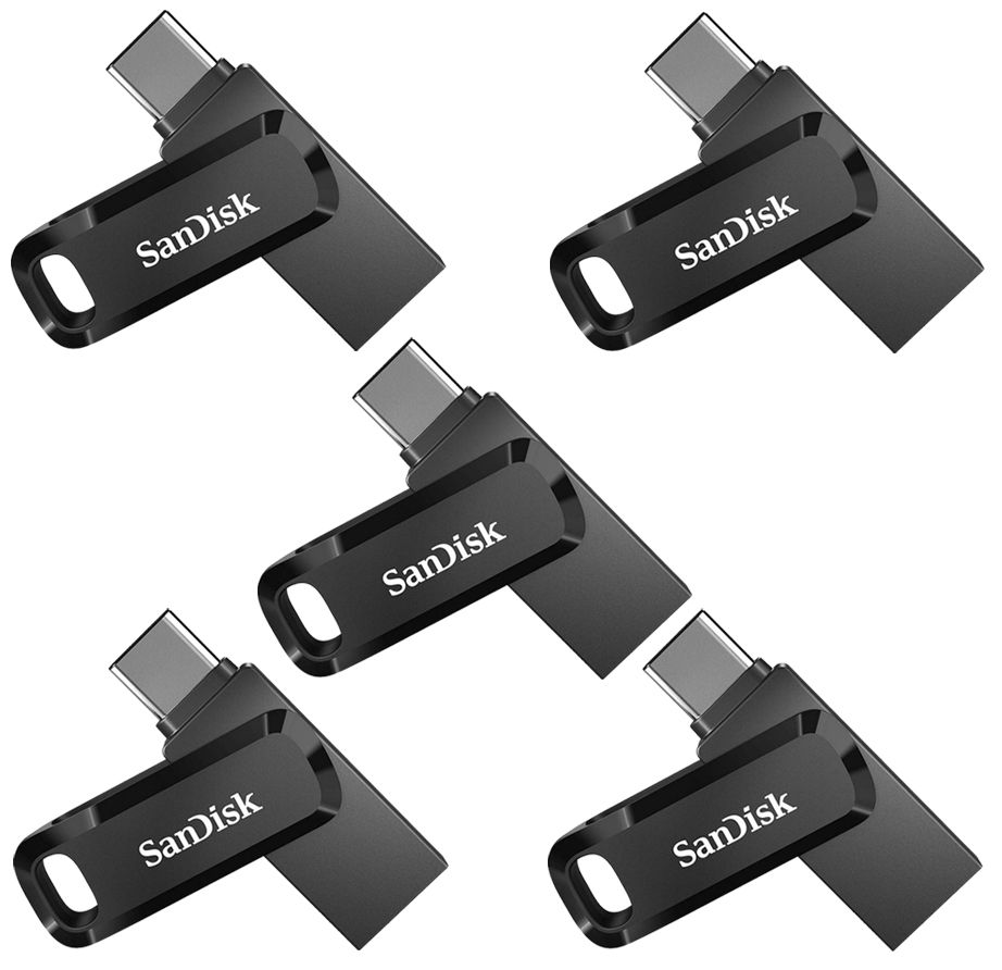 5PCS SanDisk USB Clé USB Ultra Dual Drive Go Type C SDDDC3 032G G46 paquet de cinq