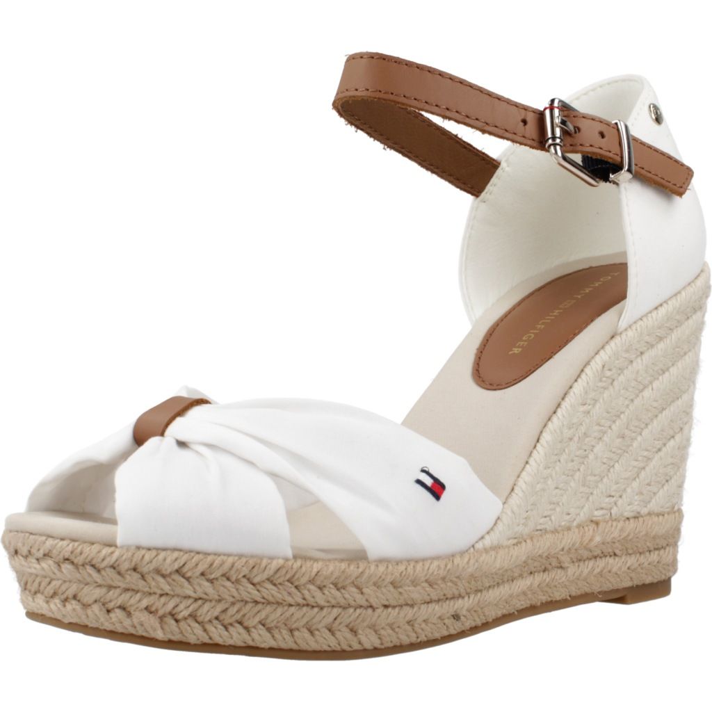 Tommy Hilfiger Basic Open Toe High Wedg Colour Blanc - 40