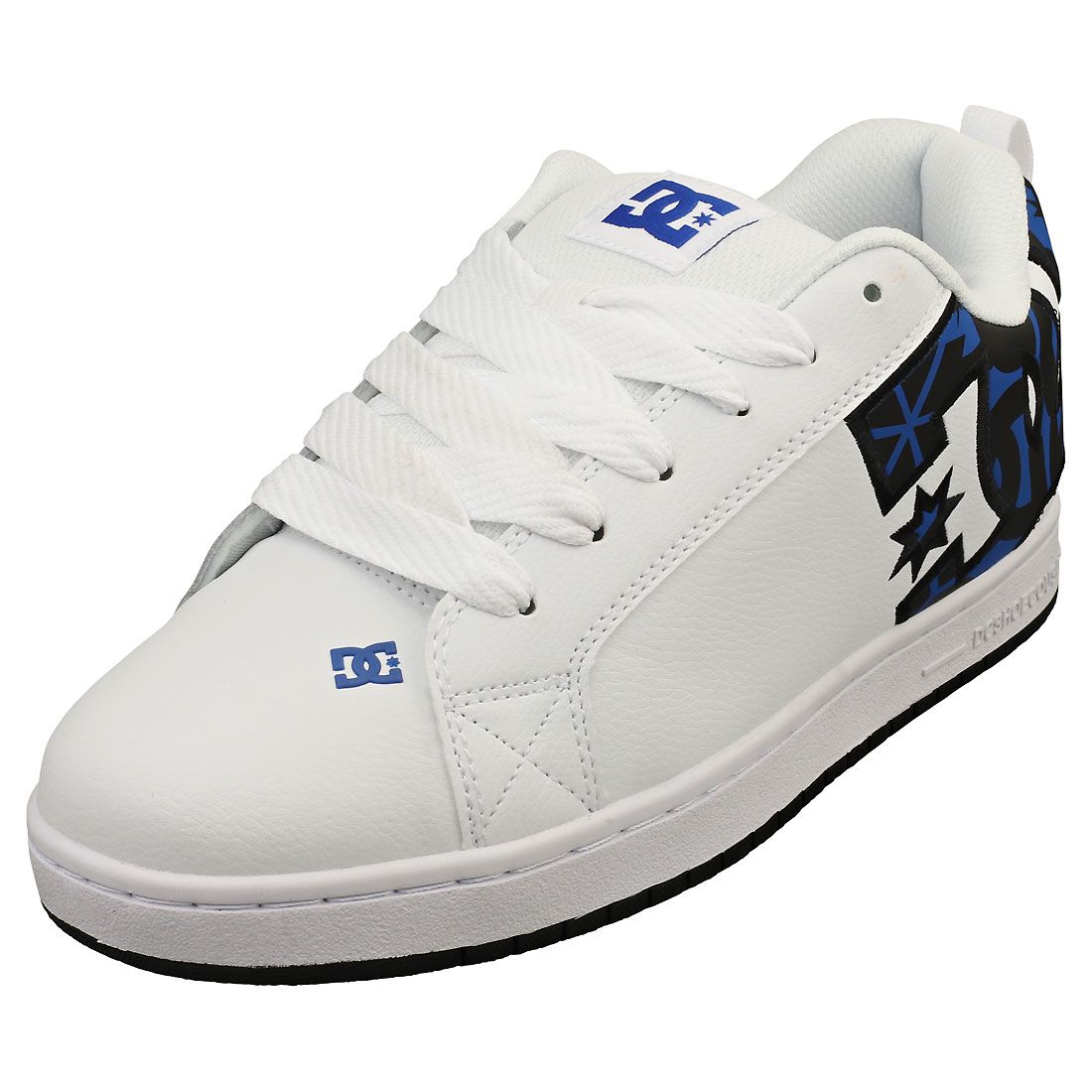 Dc Shoes Court Graffik Homme Baskets Blanc Bleu - 41