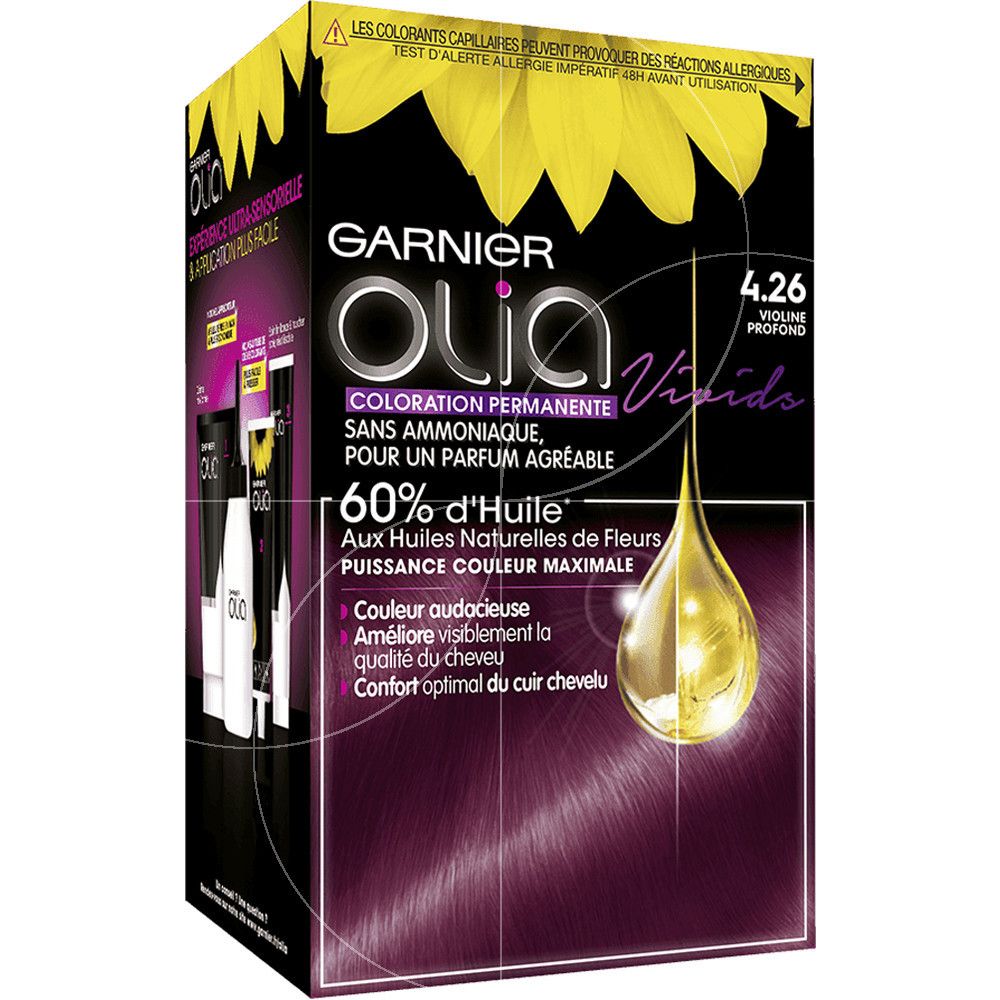 Coloration Permanente Sans Amoniaque 4.26 Violine Olia Garnier La Boîte - vue 2