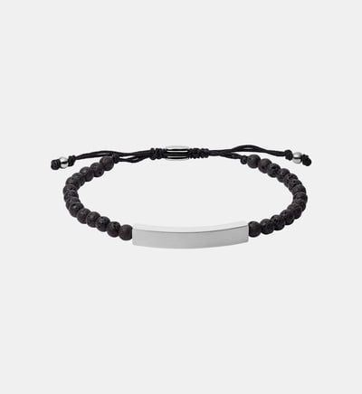 Bracelets Fossil Bracelet homme Heritage D Link cuir Unique - vue 2