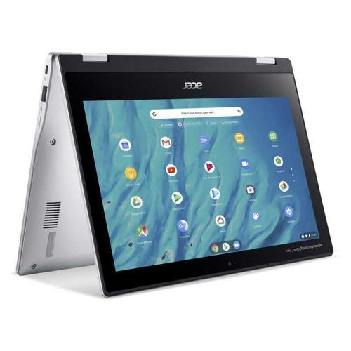 Acer Chromebook Spin 311 Cp311-3H-K5Fw - Conception Inclinable - Mt8183 / 2 Ghz - Chrome Os - Mali-G72 Mp3 - 4 Go Ram - 32 Go Emmc - 11.6" Ahva Écran Tactile 1366 X 768 (Hd) - Wi-Fi 5 - Argent Pur - Clavier : Français