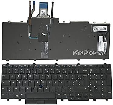 Clavier Azerty Français Compatible avec Dell Precision 3510 3520 3530 Rétroéclairage