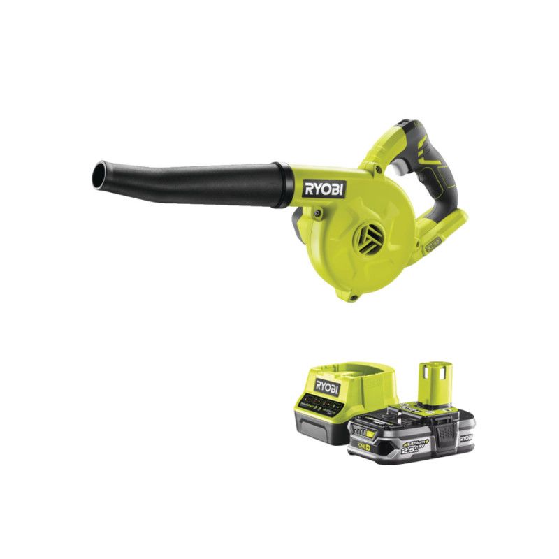 RYOBI Souffleur Électrique à Batterie 18V One+ 200kmh Max 3 Débits Variateur de Vitesse Poignée GripZone sans Batterie Utilisation Nettoyage Atelier Petites Surfaces R18TB 0 - vue 3