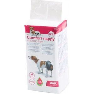 Savic Comfort Nappy Couches Pour Chiens 12 Pièces Size 2