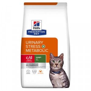 Hillapos S Prescription Diet C D Multicare Stress Urinary + Metabolic Au Poulet Pour Chat