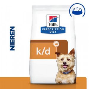 Les croquettes chien HILL'S ADULT PRESCRIPTION DIETS K/D KIDNEY sont des croquettes complètes diététiques pour chiens