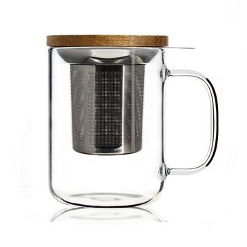 OGO LIVING Mug infuseur verre simple paroi 450 ml - vue 2
