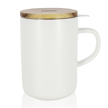 OGO LIVING Tisanière avec couvercle en bois 475ml perlé - vue 8