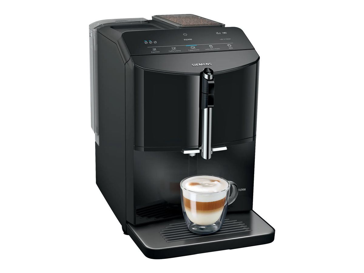 Siemens EQ.300 TF301E09 Machine à café automatique avec mousseur à lait 15 bar piano