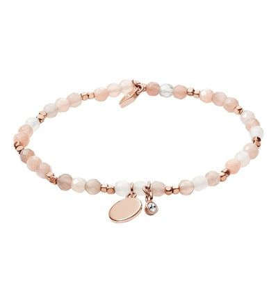Fossil Bracelet En Pierres Gemmes Nude