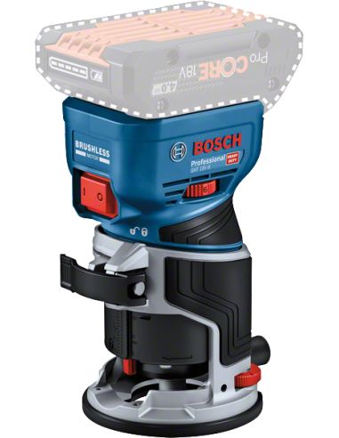 Affleureuse sans fil GKF 18V 8 BOSCH sans batterie ni chargeur accessoire Boxx 06016C2003 - vue 2