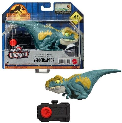 Mattel Jurassic World Dominion Uncaged Click Tracker Velociraptor [Collectables] Action Figure