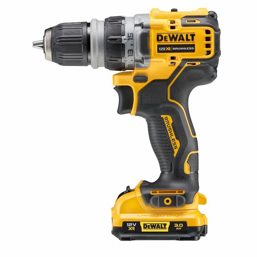 Perceuse Visseuse à têtes multiples XR 12V 3Ah Li Ion Brushless DEWALT DCD703L2T QW - vue 2