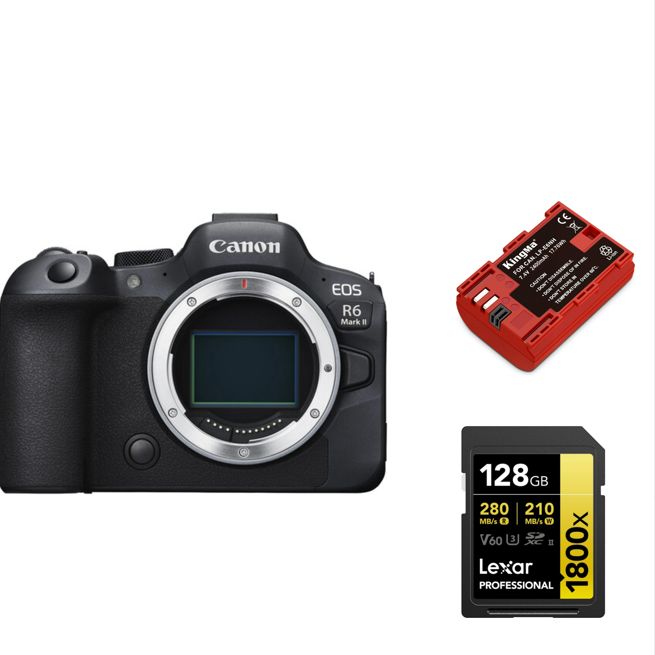 Canon EOS R6 II + Kingma Battery + Lexar SDXC - vue 3