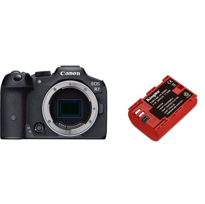 Canon EOS R7 Corps+Kingma 2400mAh Batterie (Canon LP-E6NH)