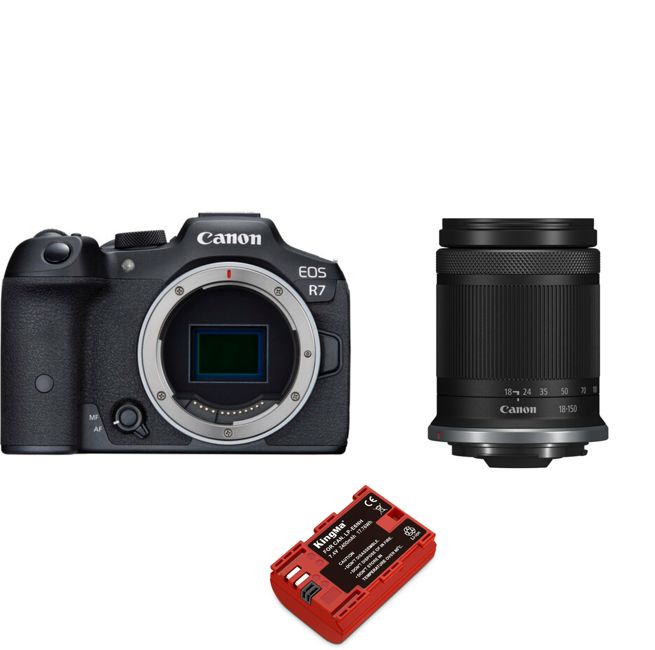 Canon EOS R7 Kit RF-S 18-150mm IS STM+Batterie Kingma 2400mAh (Canon LP-E6NH)