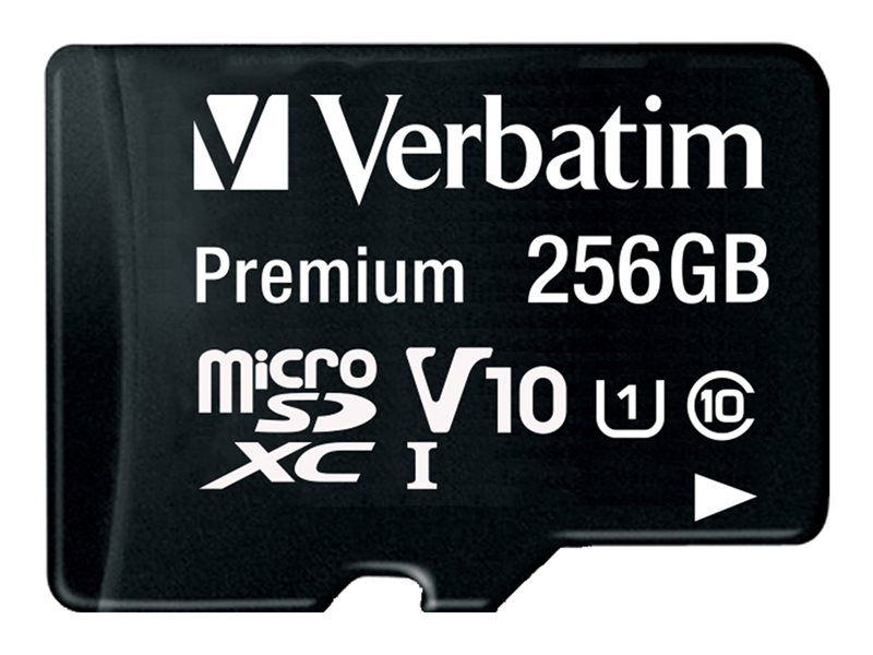 Verbatim Premium Carte mémoire flash adaptateur SD inclus e UHS Class 1 / Class10 microSDXC UHS I
