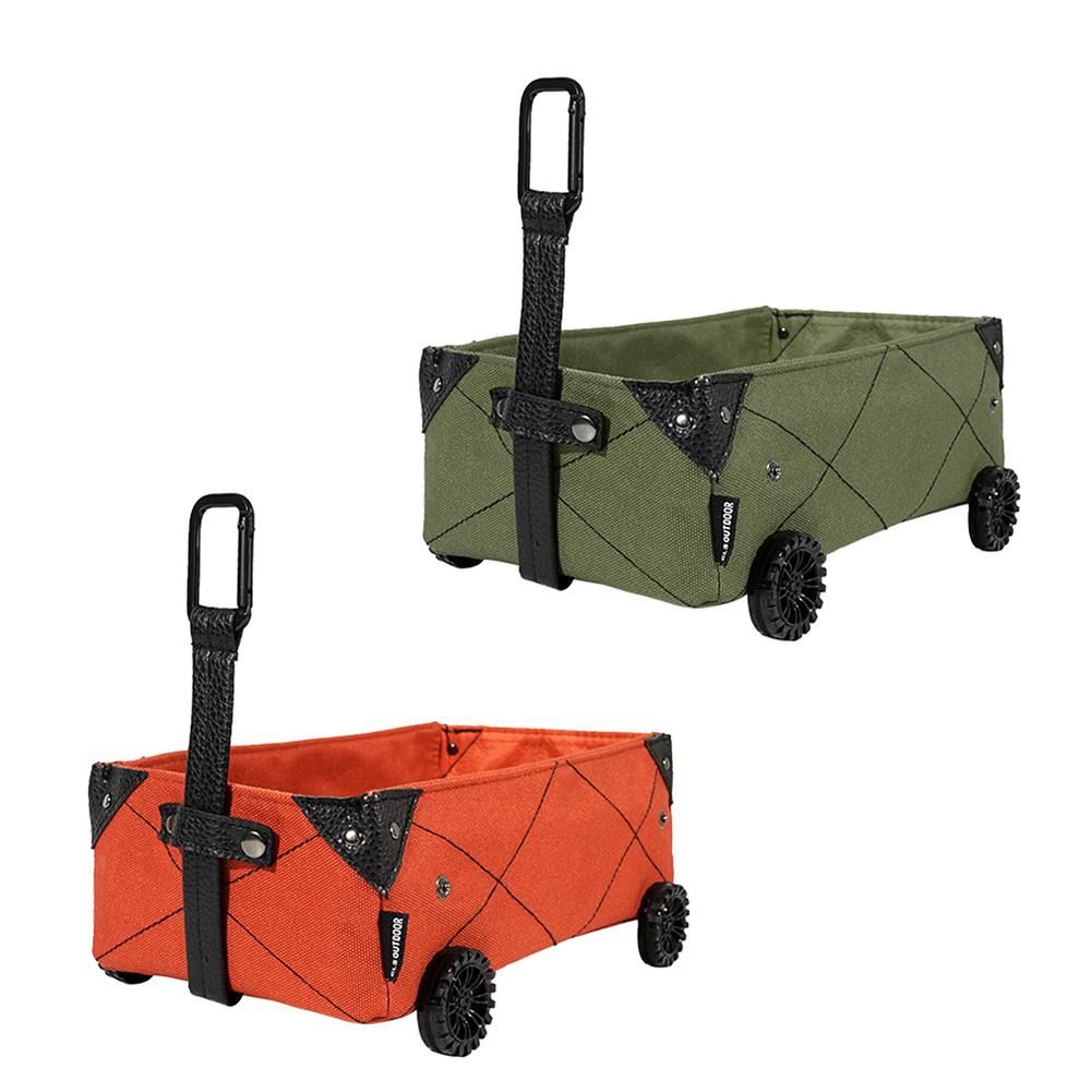 Boîte De Rangement De Camping Durable, Chariot Pliable Étanche Et Résistant À L'usure, Boîte Portable De Grande Capacité Pour Voyage De Randonnée En Plein Air