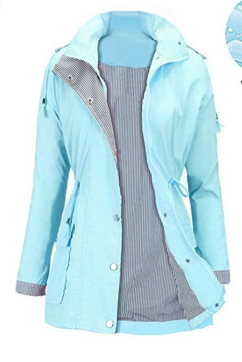 Manteau Imperméable Léger À Capuche Pour Femme, Veste De Randonnée En Plein Air, Longue Veste De Pluie Active, 2022