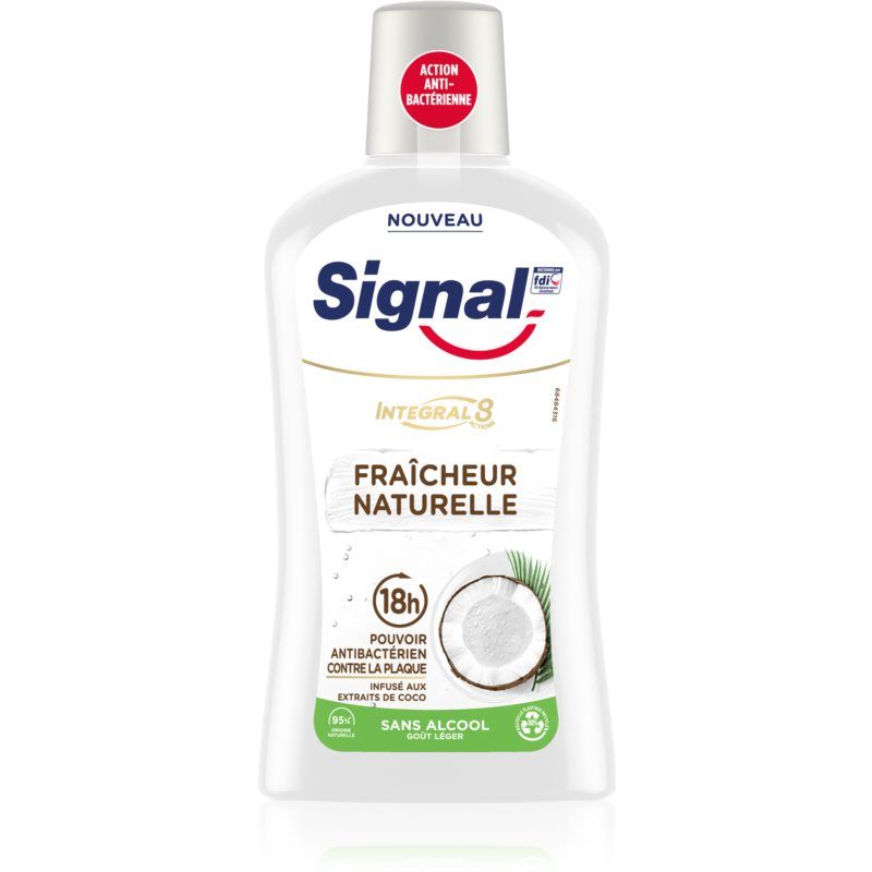 Bain De Bouche Integral 8 Fraîcheur Naturelle Coco Signal Le Flacon De 500ml - vue 3