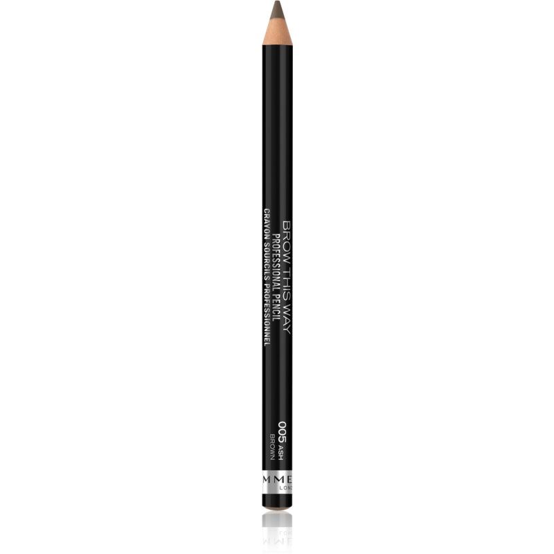 Rimmel Brow This Way Crayon Pour Sourcils Avec Brosse Teinte 005 Ash 1 4 G