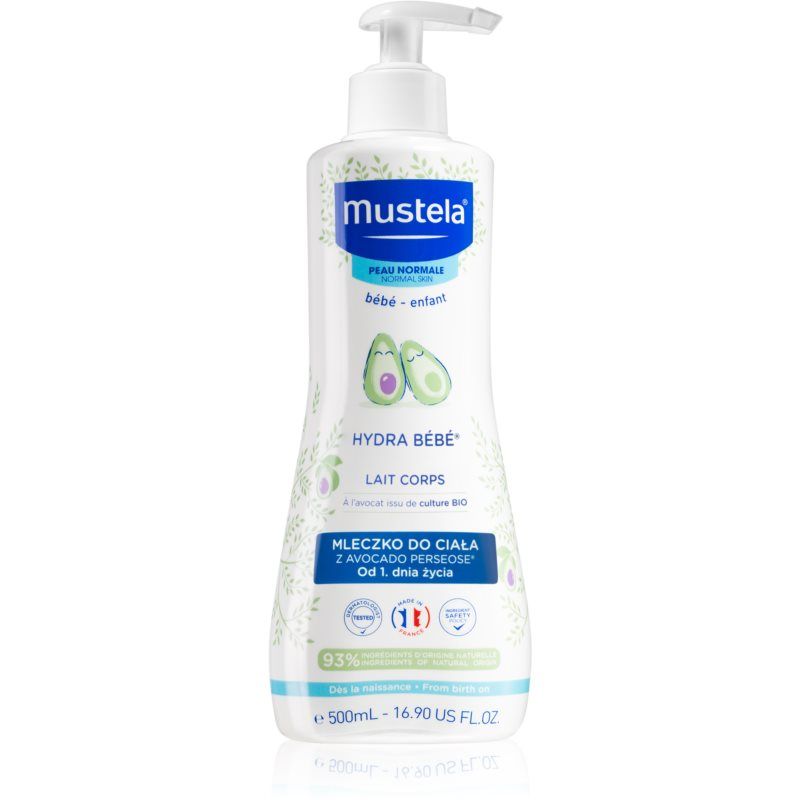 Mustela Bébé Hydra Bébé Lait Corporel Hydratant Pour La Peau De 'enfant 500 Ml