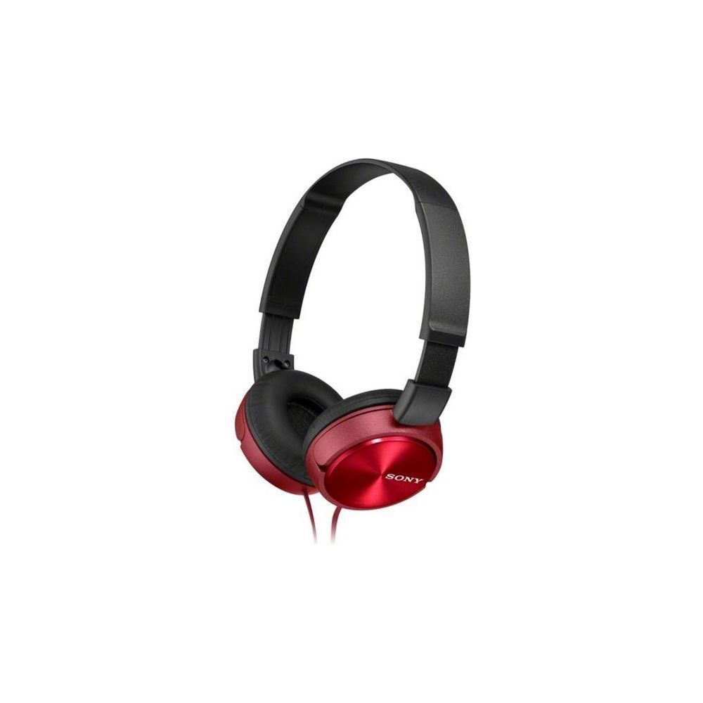 Sony MDR-ZX310AP - ZX Series - écouteurs avec micro - circum-aural - filaire - jack 3,5mm - rouge