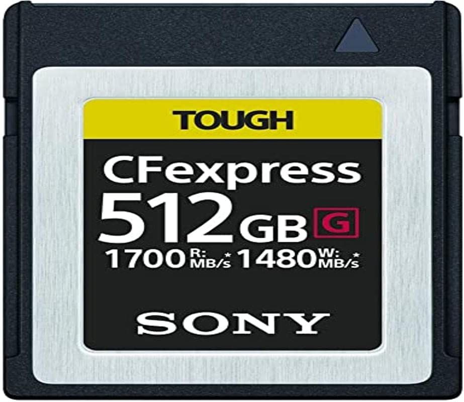 Sony CEB-G512 Carte mémoire CFexpress Ultra Rapide 512 Go 1 700 Mo/s 1 480 Mo/s