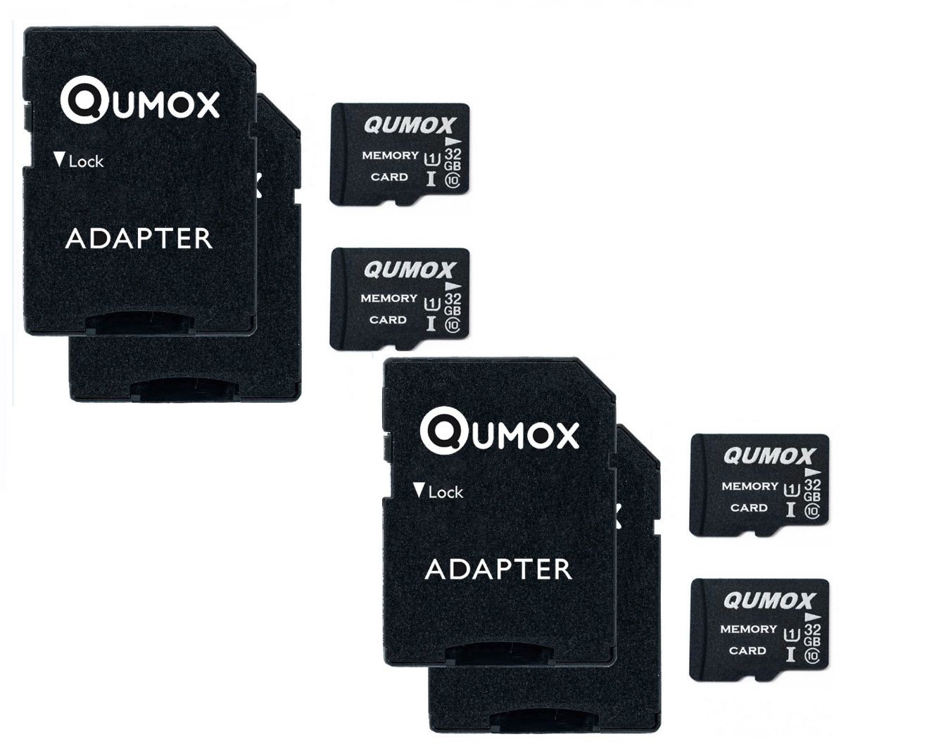Lot de 2 Qumox Micro SD SDHC 32g TF Carte Class 10 UHS I 70MB 15MB pour Appareils Photo Drones Smartphone - vue 3