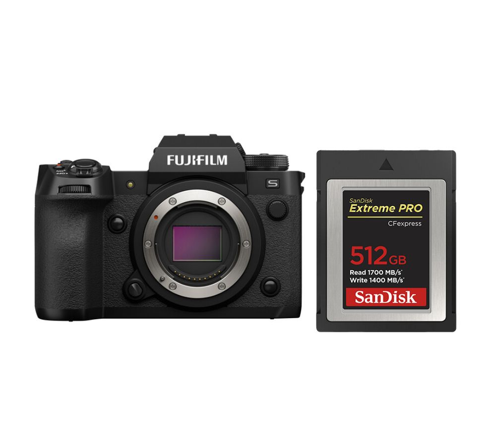 Boîtier FUJIFILM X H2S + Carte SanDisk Extreme Pro CF CFexpress Type B - vue 2