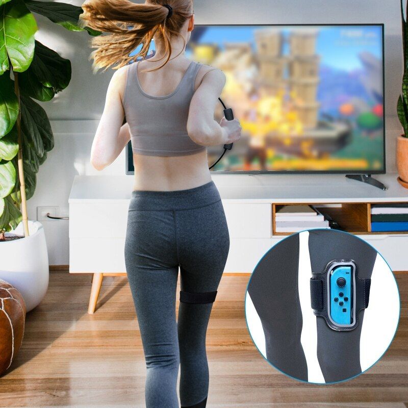 Sangle De Jambe De Commutateur Pour Just Dance Burn It, Contrôleur De Jeu De Sport Réglable X2 101a