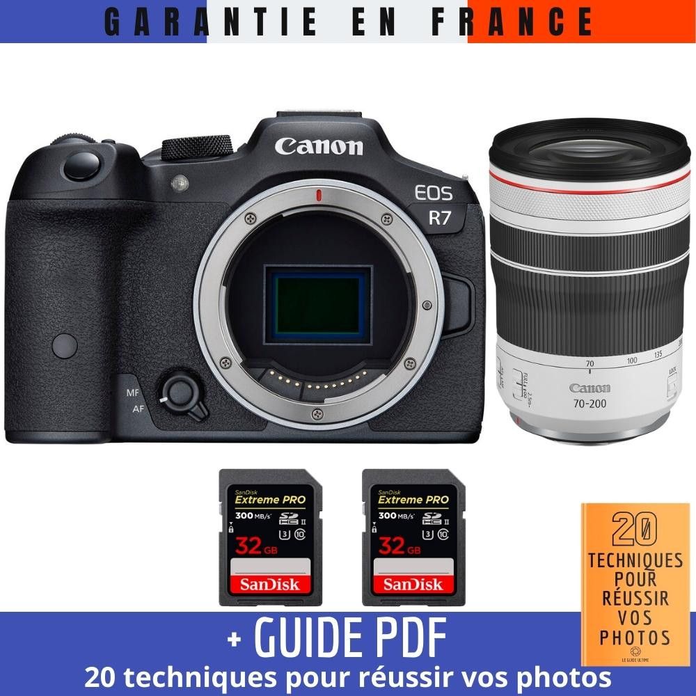 Canon EOS R7 + RF 70 200mm F4 IS USM + 2 SanDisk Extreme PRO UHS II SDXC 300 MB/ + Guide PDF 20 techniques pour r?ussir vos photos - vue 2