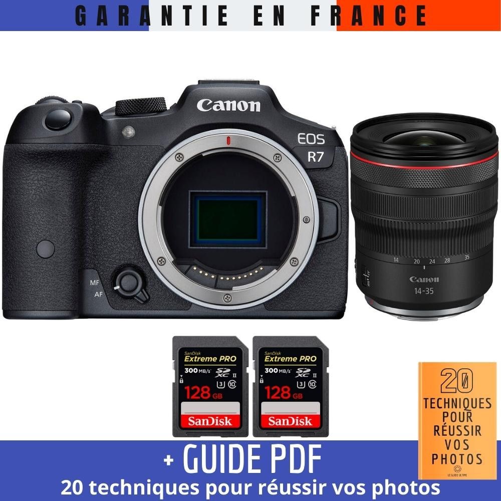 Canon EOS R7 + RF 14 35mm F4 IS USM + 2 SanDisk Extreme PRO UHS II SDXC 300 MB/ + Guide PDF 20 techniques pour r?ussir vos photos - vue 3