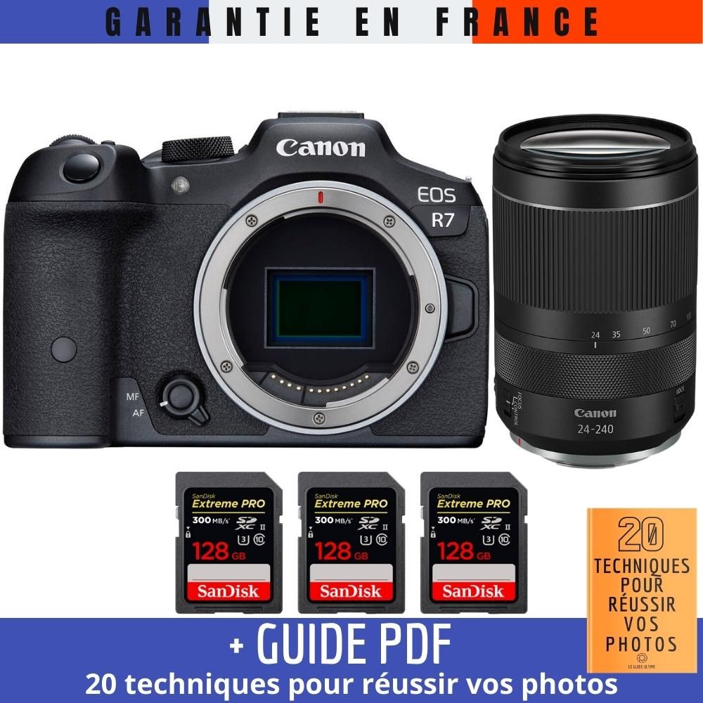 Canon EOS R7 + RF 24 240mm F4 6.3 IS USM + 3 SanDisk Extreme PRO UHS II SDXC 300 MB/ + Guide PDF 20 techniques pour r?ussir vos photos - vue 3