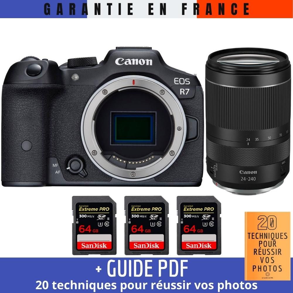 Canon EOS R7 + RF 24 240mm F4 6.3 IS USM + 3 SanDisk Extreme PRO UHS II SDXC 300 MB/ + Guide PDF 20 techniques pour r?ussir vos photos - vue 2