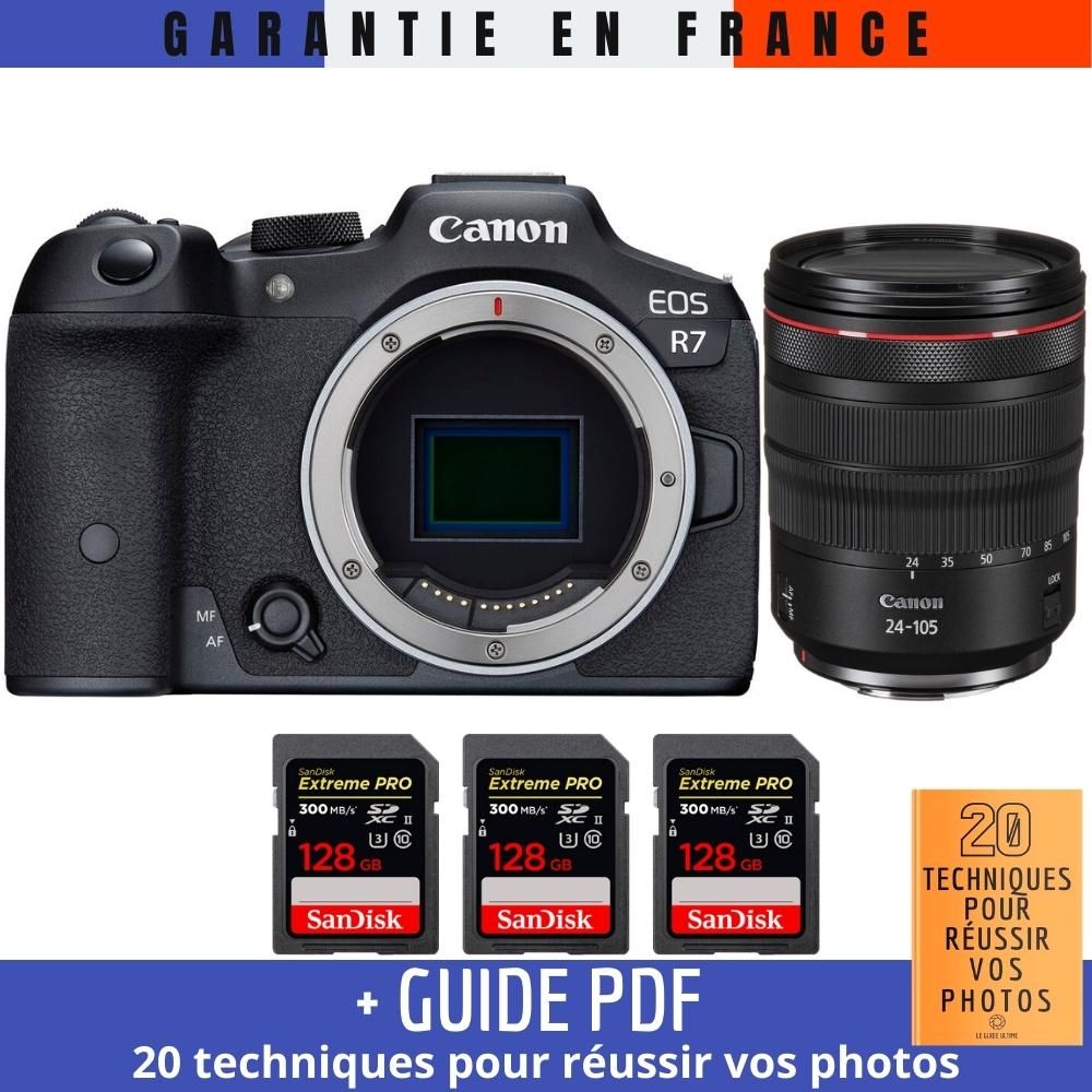 Canon EOS R7 + RF 24 105mm F4 IS USM + 3 SanDisk Extreme PRO UHS II SDXC 300 MB/ + Guide PDF 20 techniques pour r?ussir vos photos - vue 2