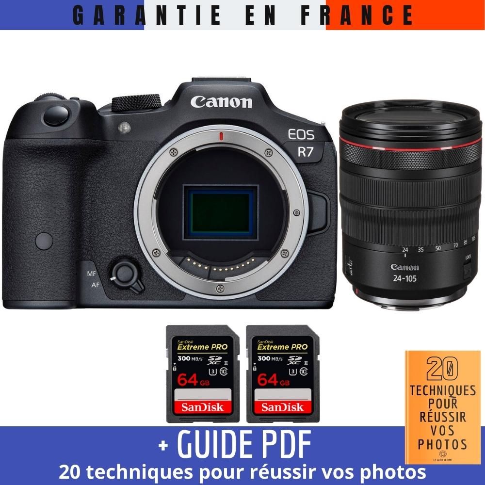 Canon EOS R7 + RF 24 105mm F4 IS USM + 2 SanDisk Extreme PRO UHS II SDXC 300 MB/ + Guide PDF 20 techniques pour r?ussir vos photos - vue 2