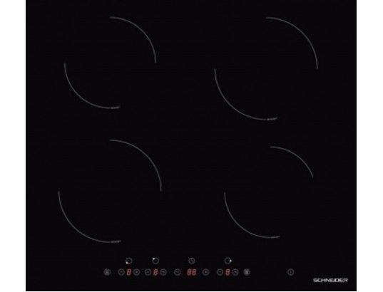 Plaque de cuisson induction SCHNEIDER SCTI6040N1 1 4 foyers 7400 Watts Touches sensitives - vue 3