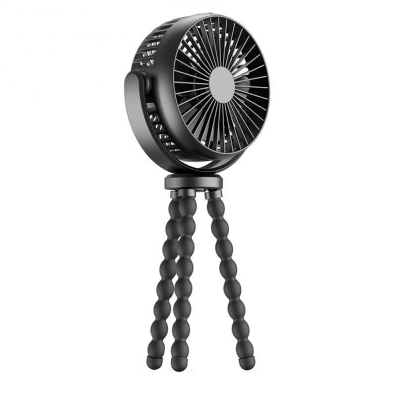 Ventilateur De Poussette Portable, Électrique, Pliable, Rechargeable, Silencieux, Pour Table D'extérieur, Alimenté Par Usb