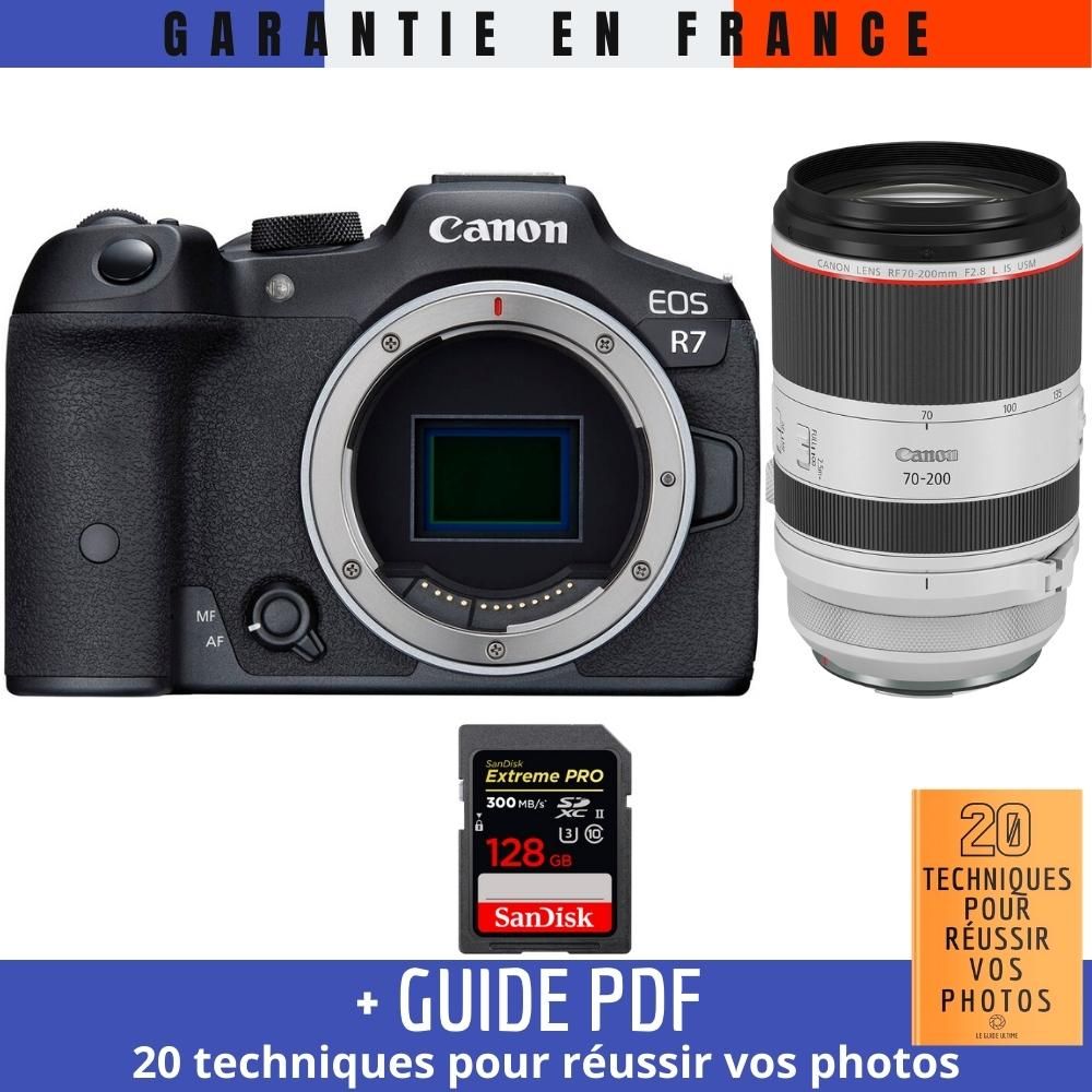 Canon EOS R7 + RF 70 200mm F2.8 IS USM + 1 SanDisk Extreme PRO UHS II SDXC 300 MB/ + Guide PDF 20 techniques pour r?ussir vos photos - vue 2