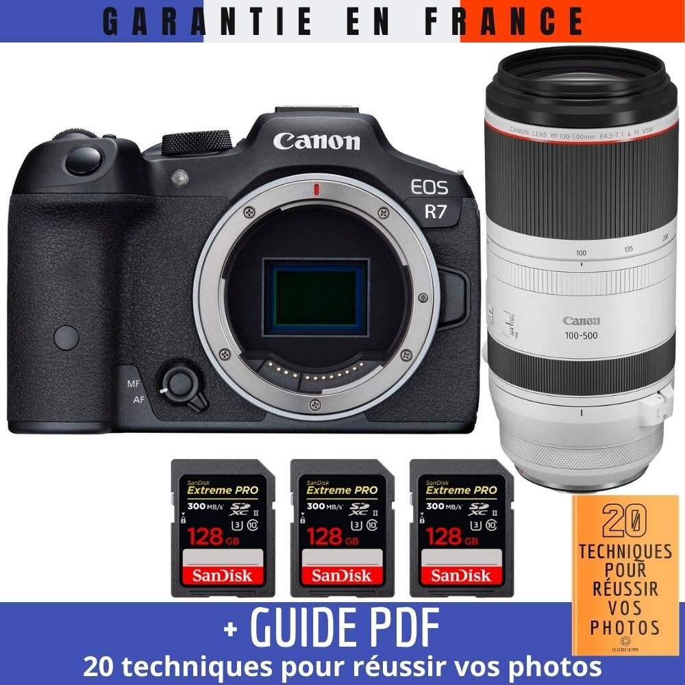 Canon EOS R7 + RF 100 500mm F4.5 7.1 IS USM + 3 SanDisk Extreme PRO UHS II SDXC 300 MB/ + Guide PDF 20 techniques pour r?ussir vos photos - vue 3
