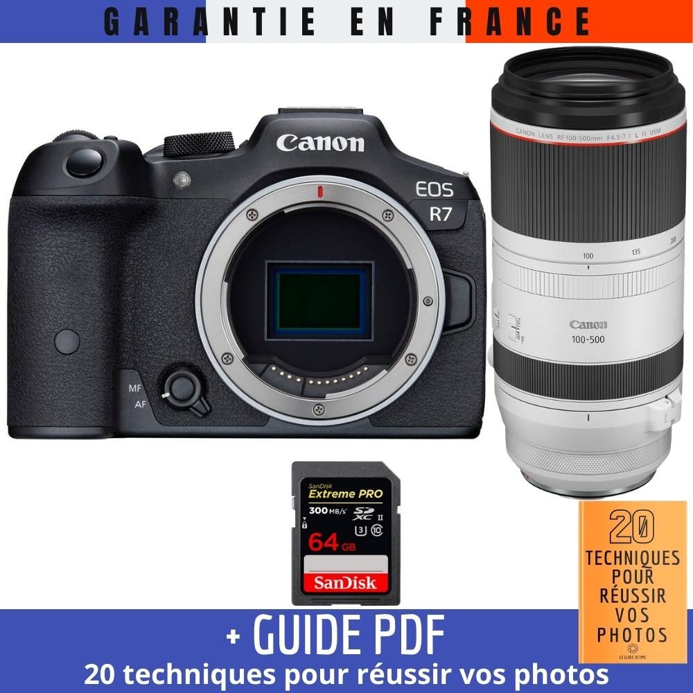 Canon EOS R7 + RF 100 500mm F4.5 7.1 IS USM + 1 SanDisk Extreme PRO UHS II SDXC 300 MB/ + Guide PDF 20 techniques pour r?ussir vos photos - vue 2
