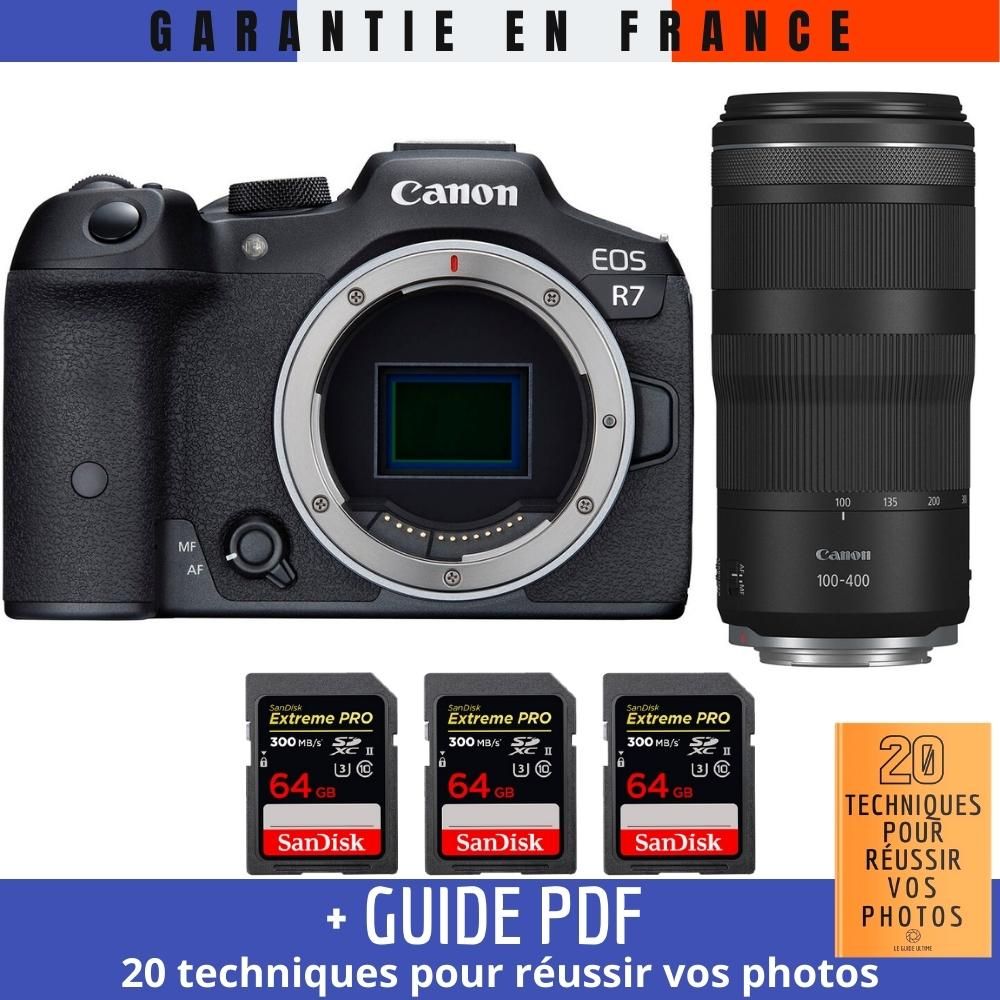 Canon EOS R7 + RF 100 400mm IS + 3 SanDisk Extreme PRO UHS II SDXC 300 MB/ + Guide PDF 20 techniques pour r?ussir vos photos - vue 2