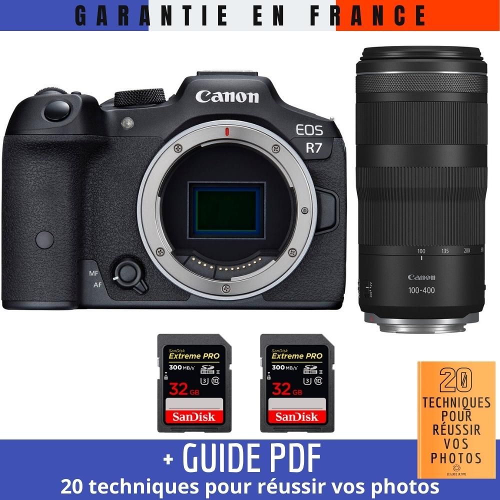 Canon EOS R7 + RF 100 400mm IS + 2 SanDisk Extreme PRO UHS II SDXC 300 MB/ + Guide PDF 20 techniques pour r?ussir vos photos - vue 3