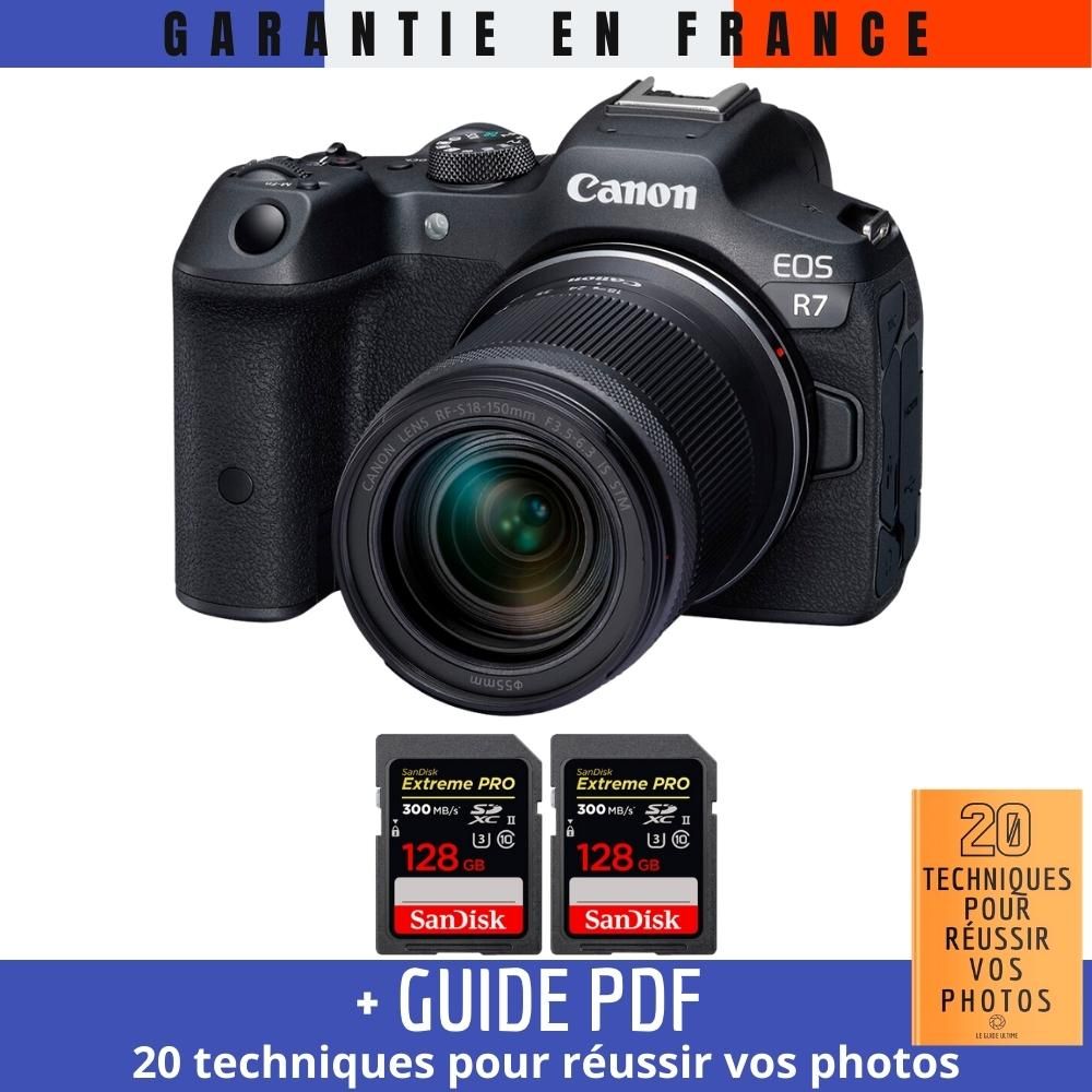 Canon EOS R7 + RF 18 150mm STM + 2 SanDisk Extreme PRO UHS II SDXC 300 MB/ + Guide PDF 20 techniques pour r?ussir vos photos - vue 3
