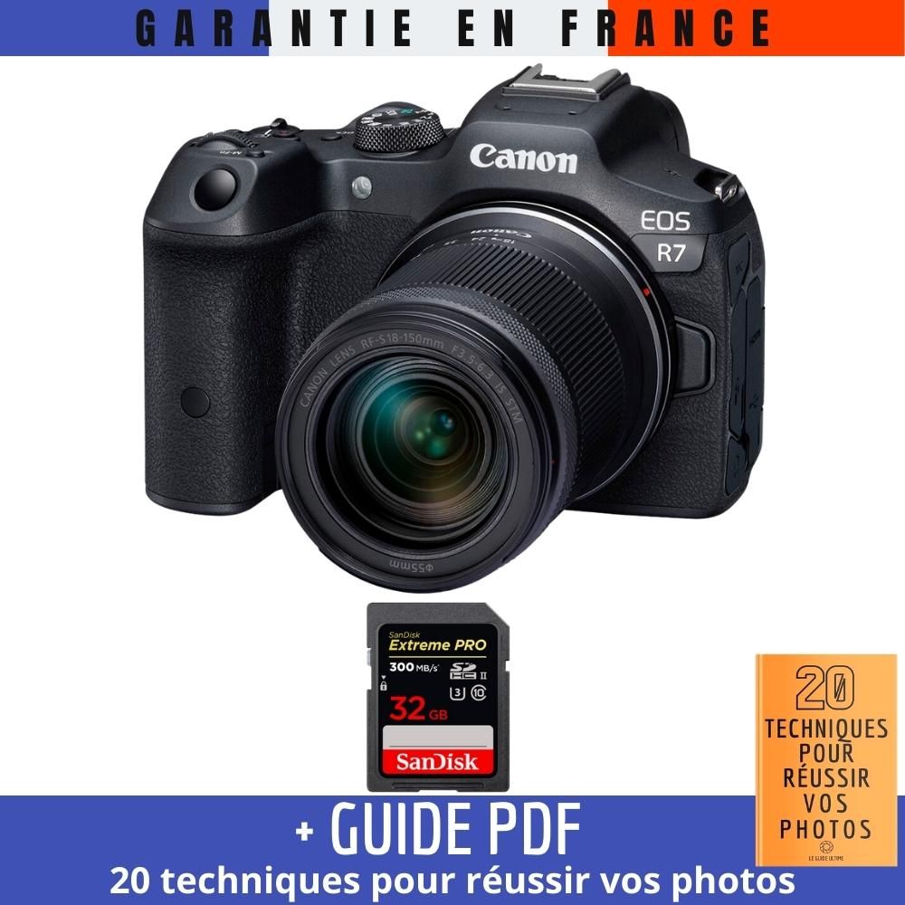 Canon EOS R7 + RF 18 150mm STM + 1 SanDisk Extreme PRO UHS II SDXC 300 MB/ + Guide PDF 20 techniques pour r?ussir vos photos - vue 3